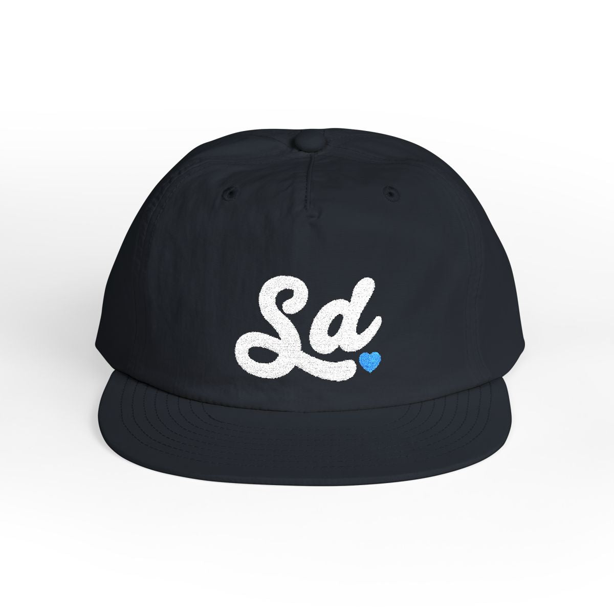SD (Blue Heart) - Embroidered Surf Cap