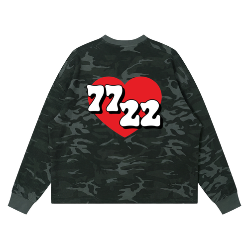 7722 ❤️ – Waffle Boxy Long Sleeve Tee