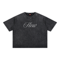 Flow – Unisex Mineral Wash Boxy Cotton Tee