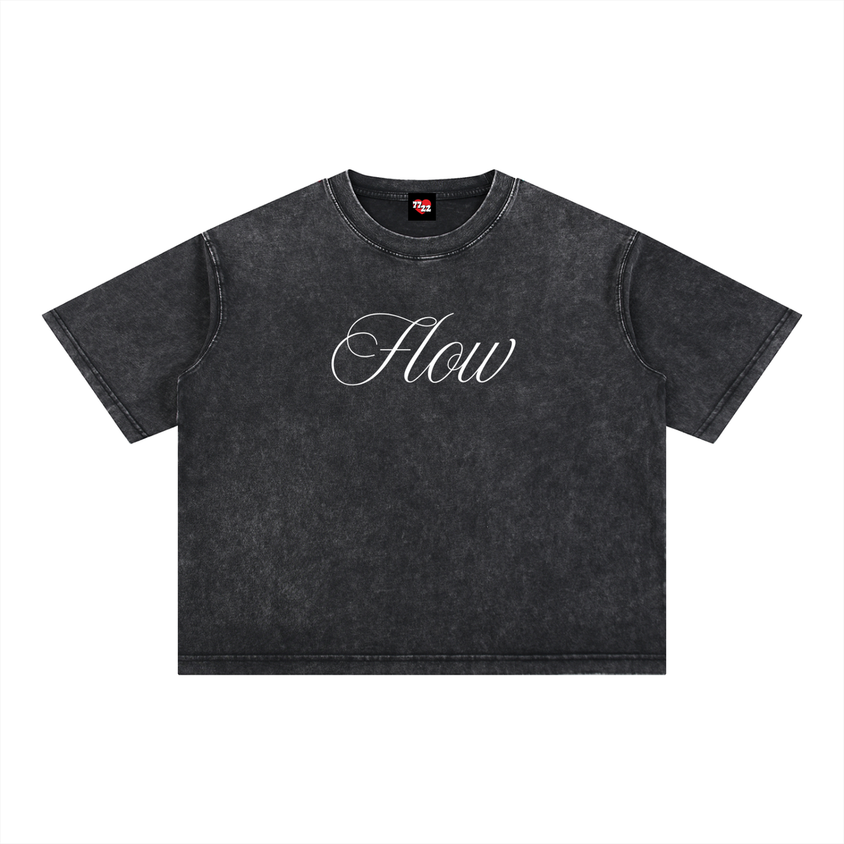 Flow – Unisex Mineral Wash Boxy Cotton Tee