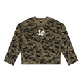 SD 💙 LA – Unisex Camo Waffle Raw Edge Tee