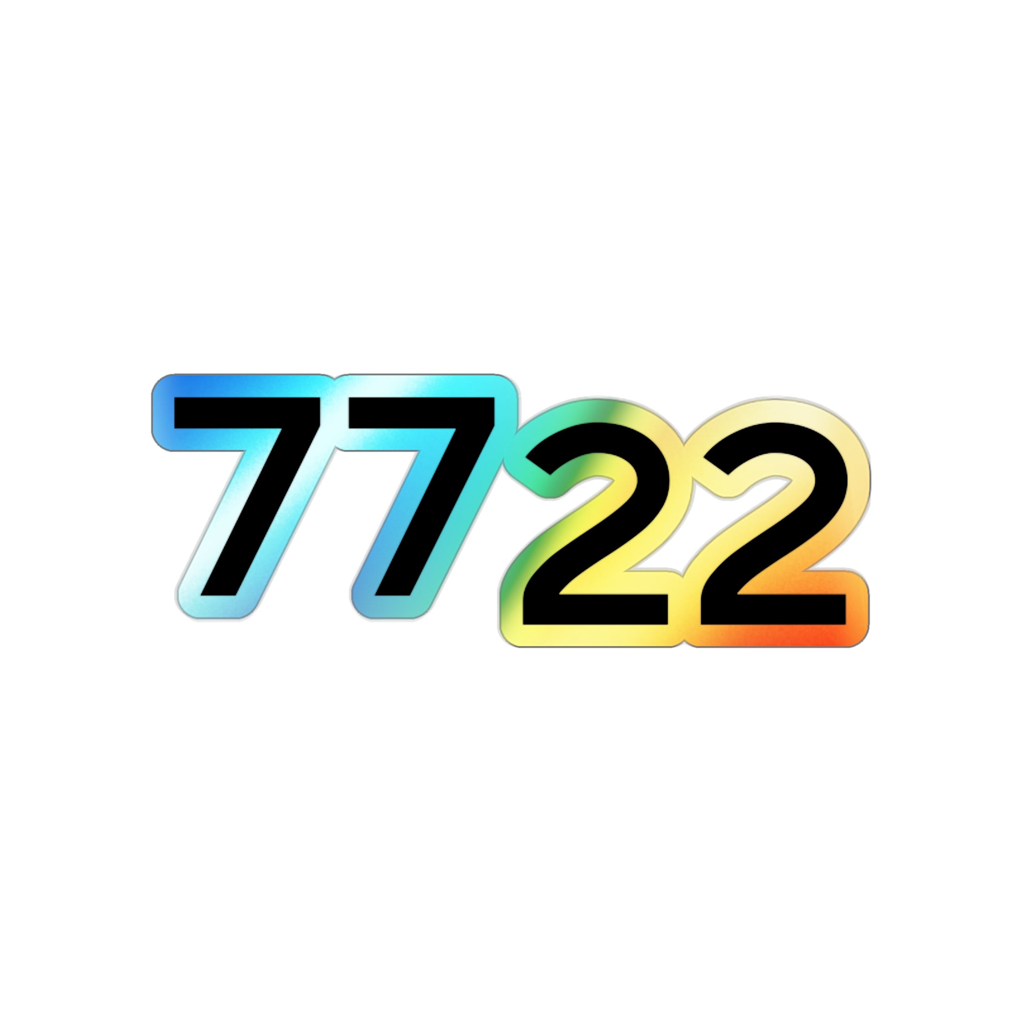 7722 – Holographic Die-Cut Sticker