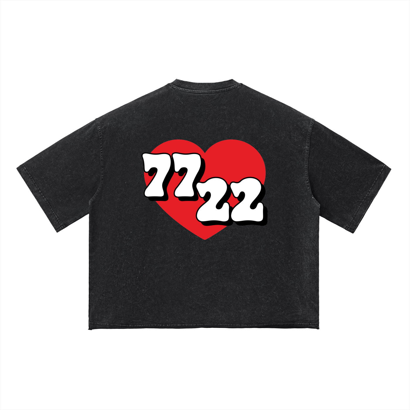7722 (Red Heart) – Vintage Wash Boxy Tee