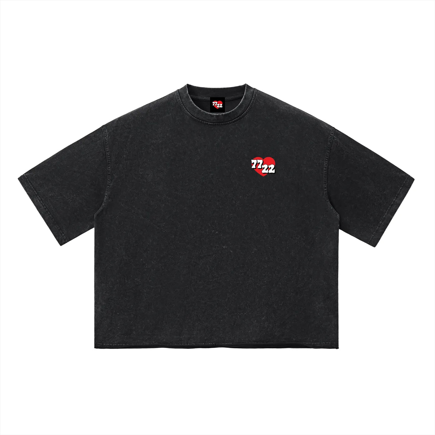7722 (Red Heart) – Vintage Wash Boxy Tee