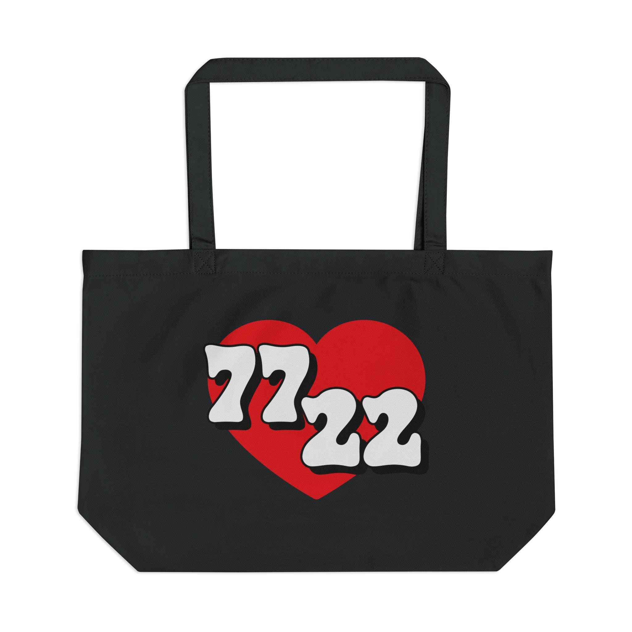 Organic Cotton Heart Tote Bag | Large Eco Tote | 7722