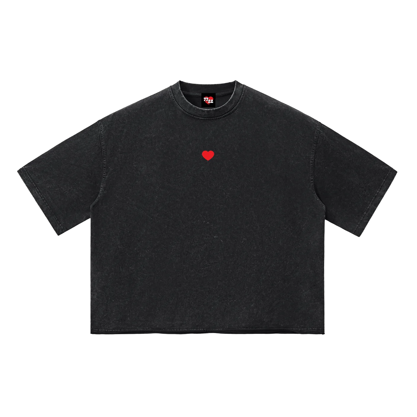 7722 (Red Heart) – Vintage Wash Boxy Tee
