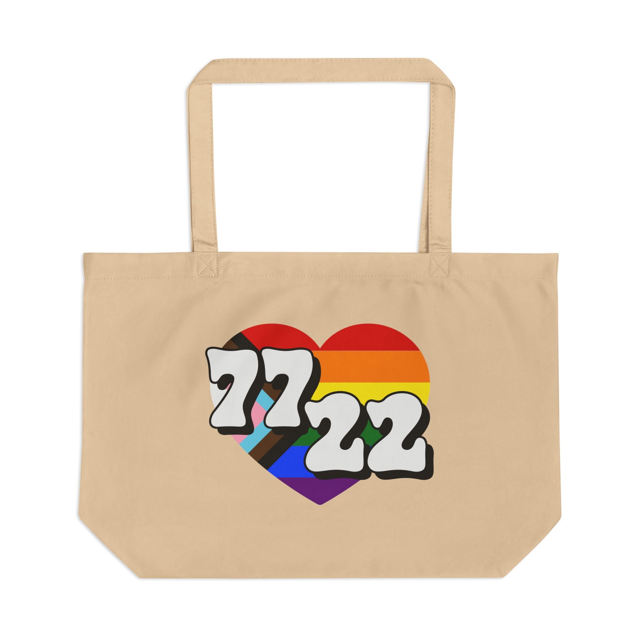 7722 ❤️ (Pride Edition) – Large Eco Canvas Tote