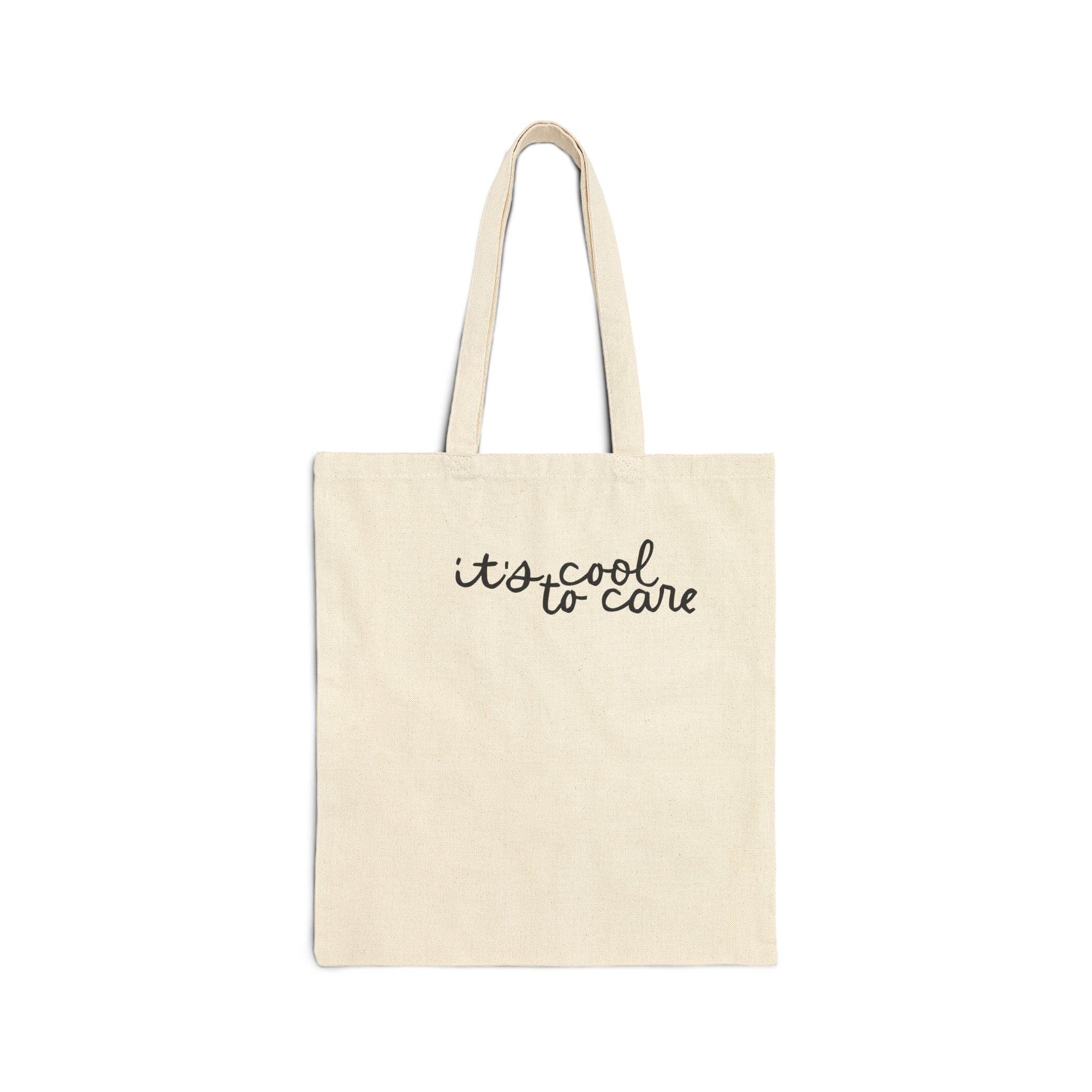 It's Cool to Care – Cotton Canvas Tote Bag