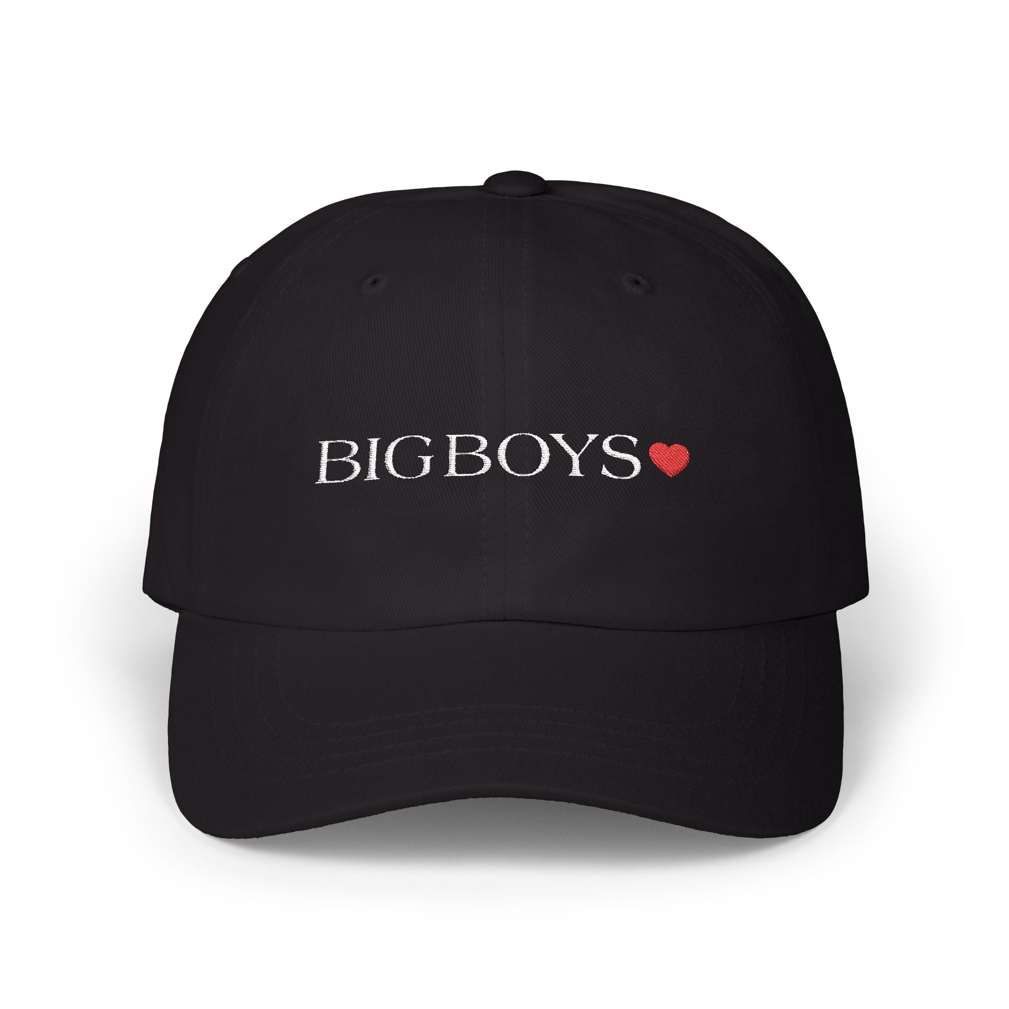 Black cap with a BIG BOYS text on white background.