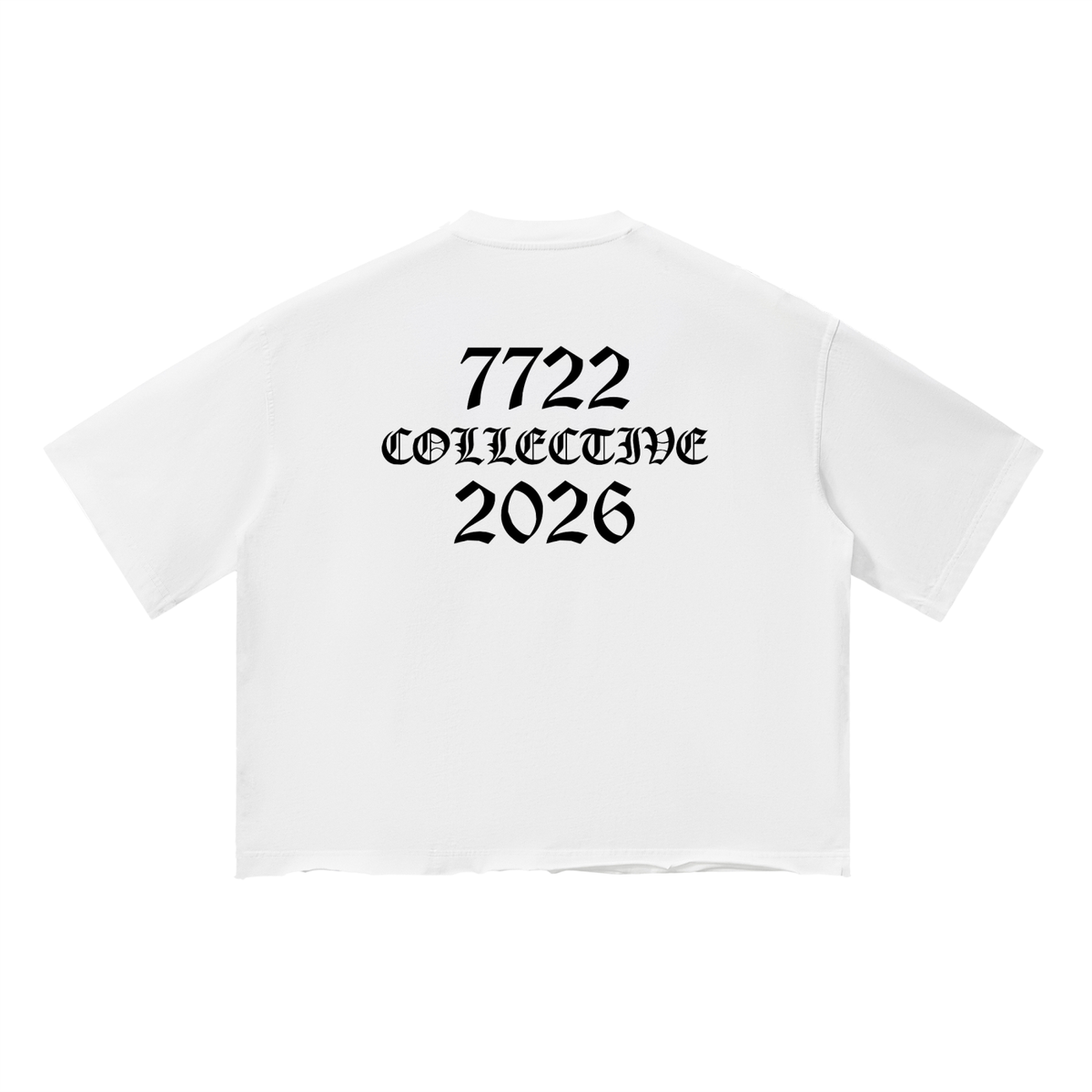7722 Collective (2026) – Unisex Vintage Wash Boxy Tee