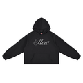 Flow – Unisex Vintage Wash Raw Edge Boxy Hoodie