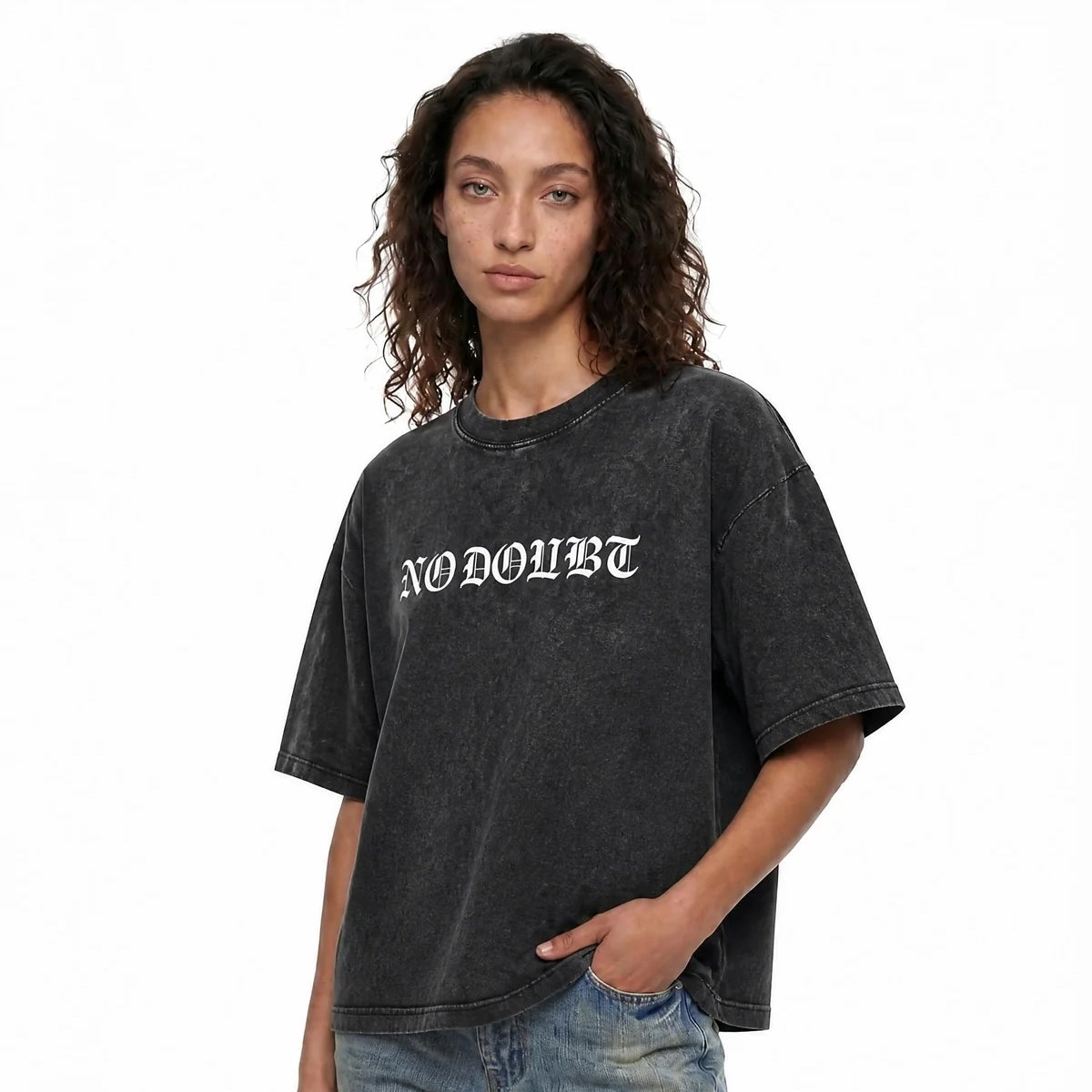 No Doubt – Mineral Wash Boxy Cotton Tee