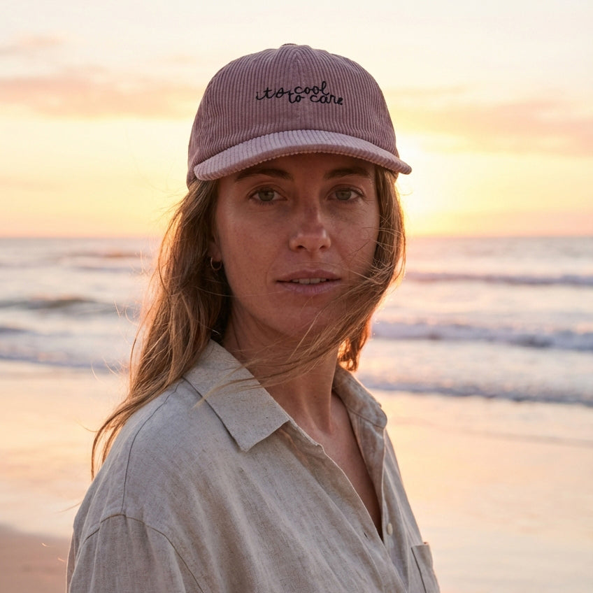 It's Cool to Care – Embroidered Corduroy Cap