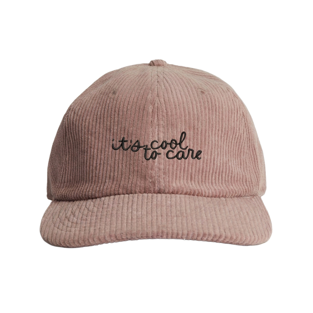 It's Cool to Care – Embroidered Corduroy Cap