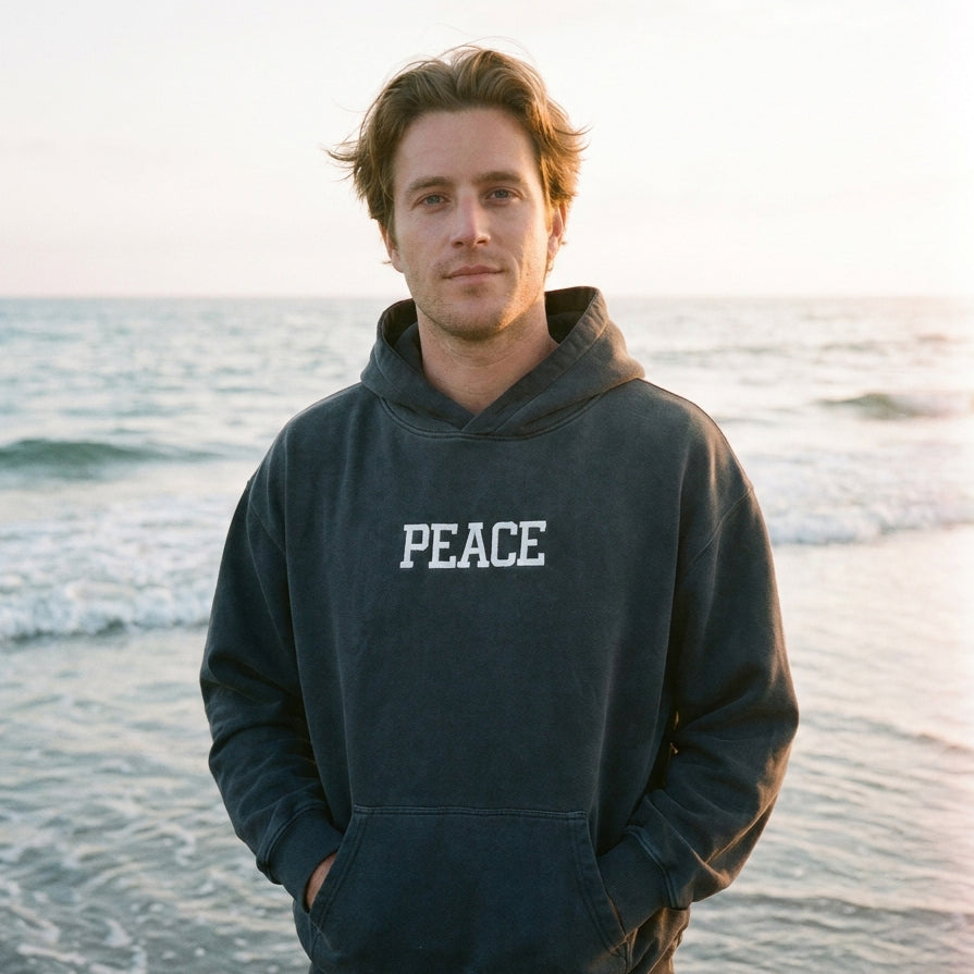 Peace - Heavyweight Sunfade Oversized Hoodie