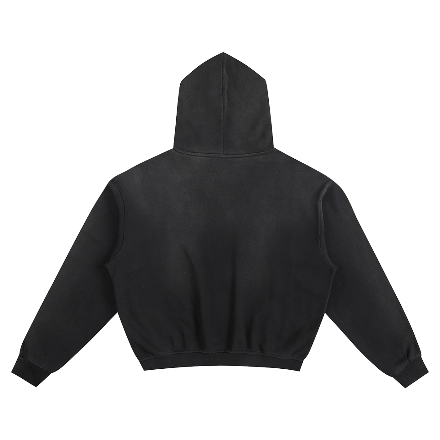 Black hoodie on a white background
