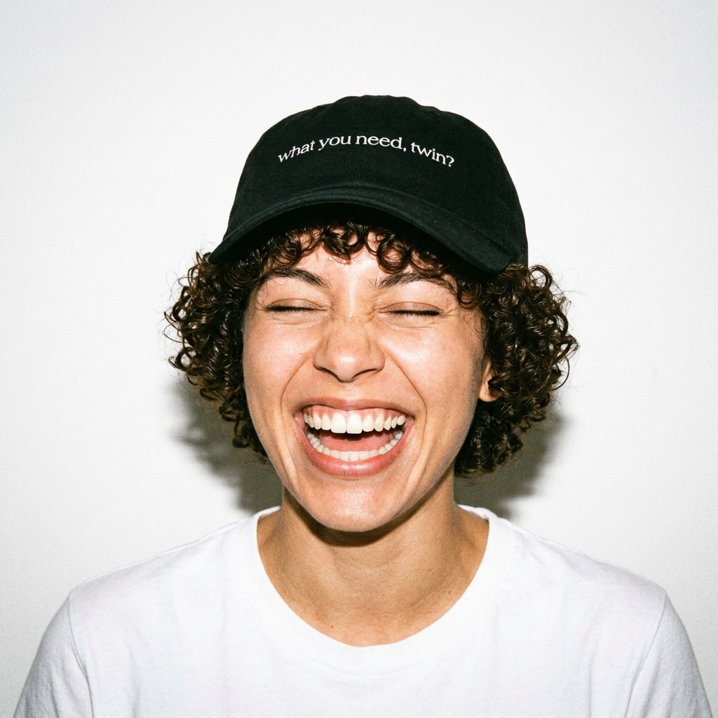 What You Need, Twin? – Embroidered Dad Cap